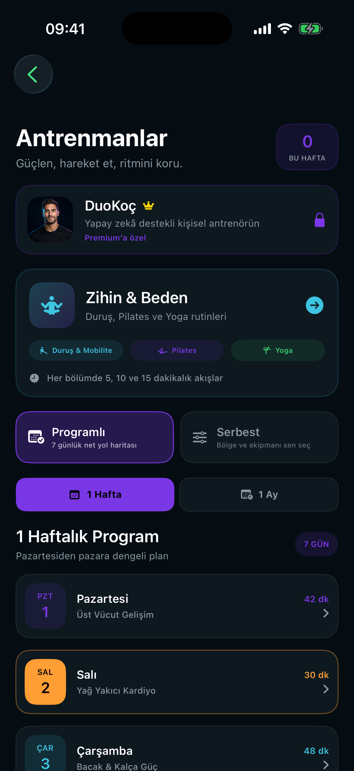 DuoFit app screen 3