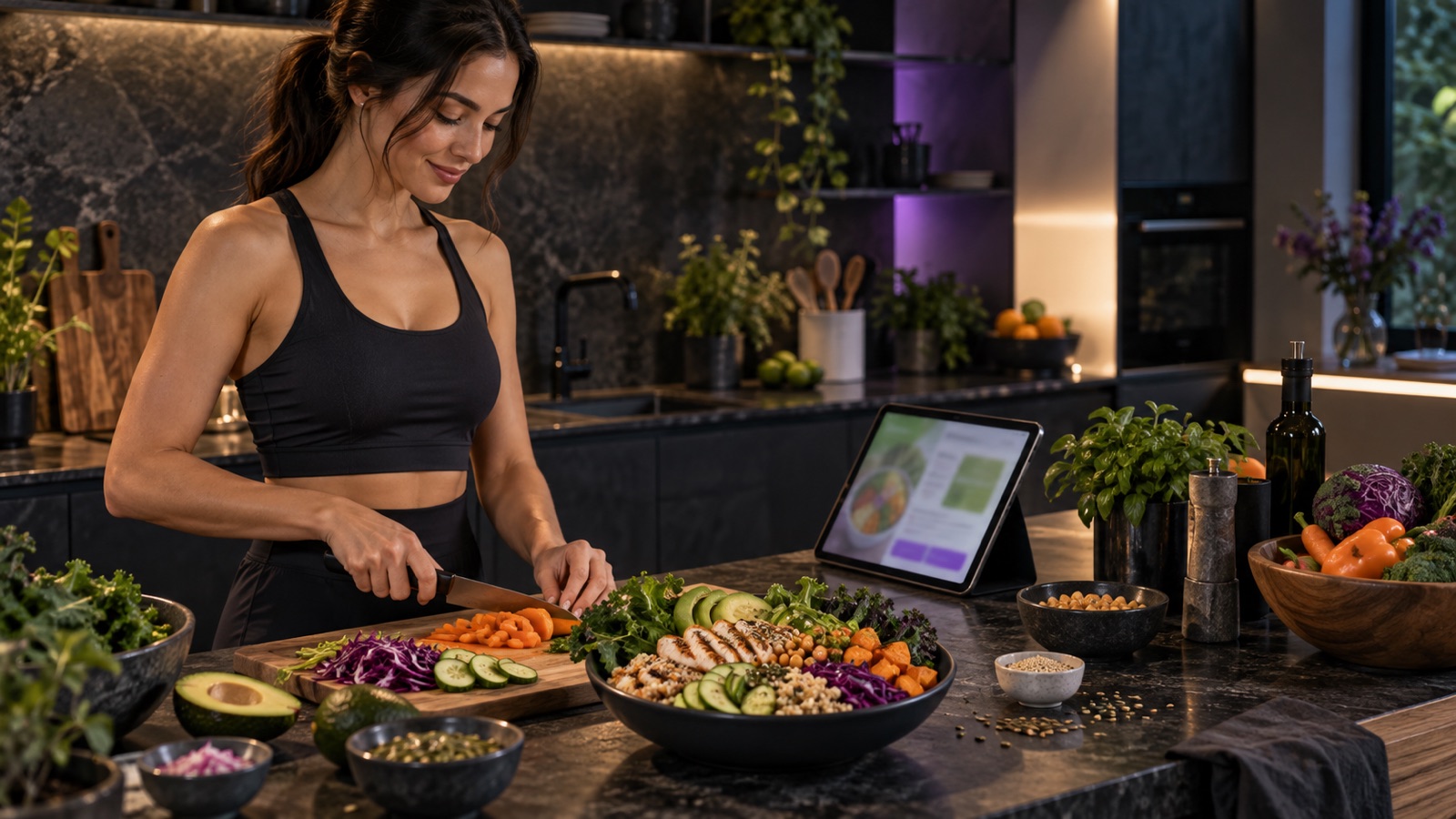 DuoFit Fit Mutfak ile sağlıklı yemek hazırlığı