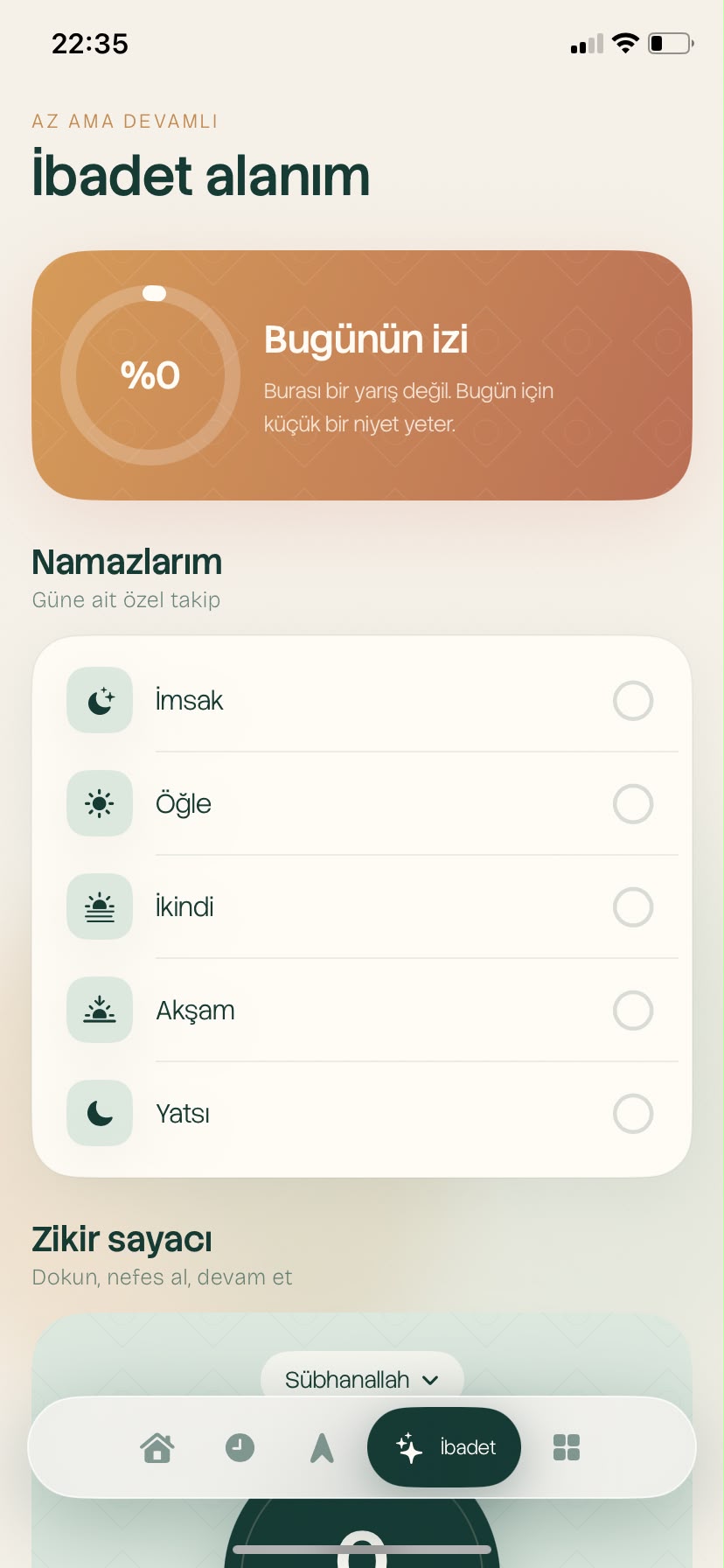 Fıkhî app screen 3