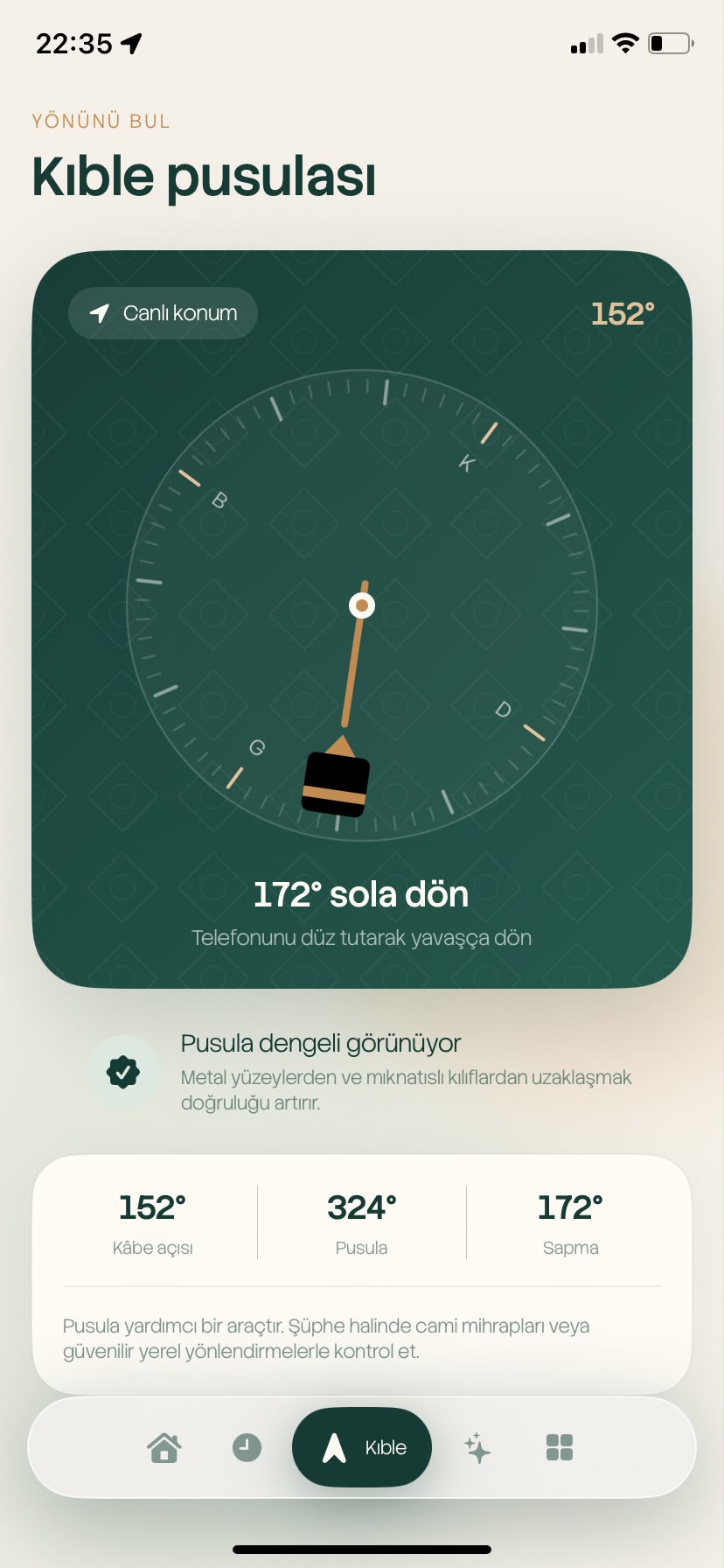 Fıkhî app screen 2